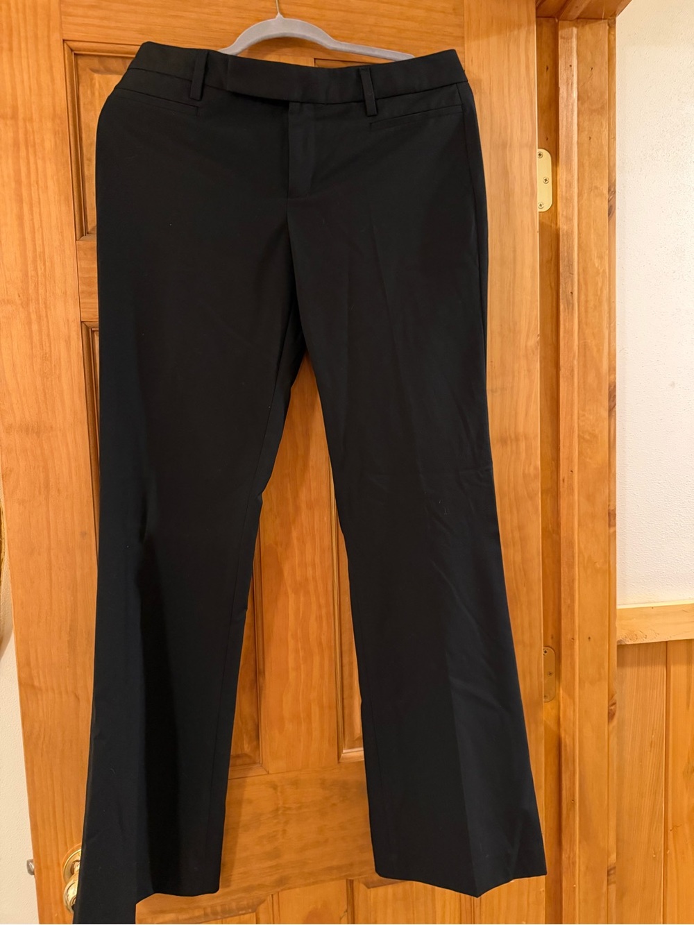 GAP Black Women's Tailored Straight-Leg Trousers